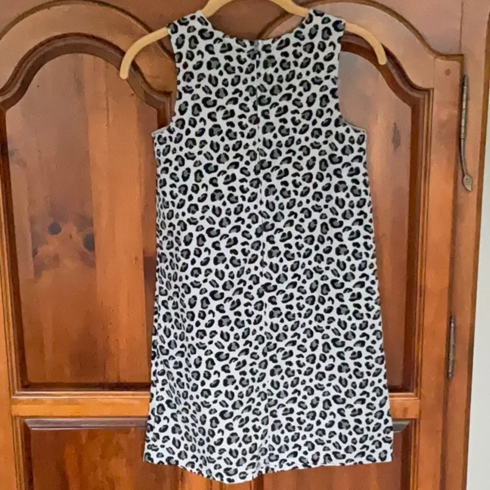 Gymboree Tres Fabulous Cheetah Print Corduroy Jumper Size 9 Neutral Minimalist